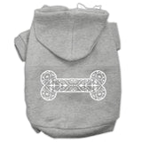 Henna Bone Screen Print Pet Hoodies