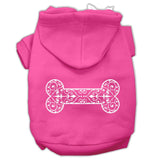 Henna Bone Screen Print Pet Hoodies