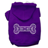 Henna Bone Screen Print Pet Hoodies