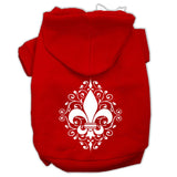 Henna Fleur De Lis Screen Print Pet Hoodies