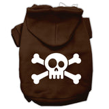 Skull Crossbone Screen Print Pet Hoodies