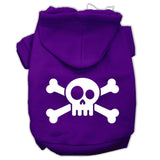 Skull Crossbone Screen Print Pet Hoodies