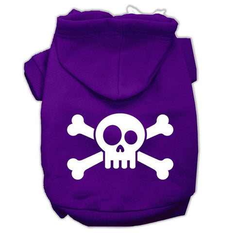 Skull Crossbone Screen Print Pet Hoodies