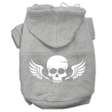 Skull Wings Screen Print Pet Hoodies