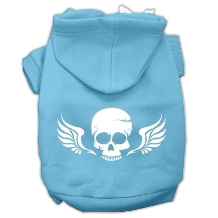 Skull Wings Screen Print Pet Hoodies