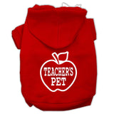 Teachers Pet Screen Print Pet Hoodies