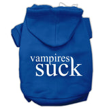 Vampires Suck Screen Print Pet Hoodies