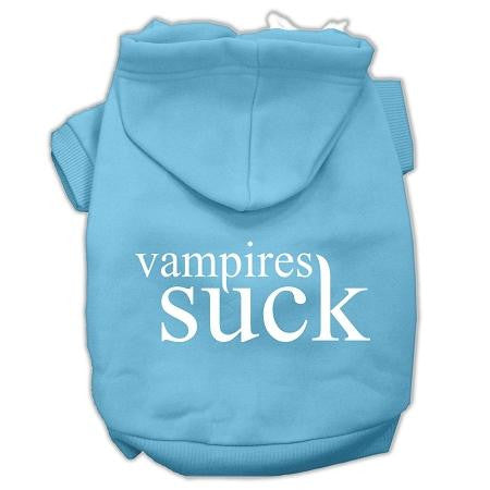 Vampires Suck Screen Print Pet Hoodies