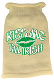 Kiss Me Im Irish Screen Print Knit Pet Sweater