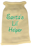 Santas Lil Helper Screen Print Knit Pet Sweater