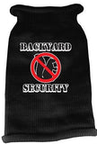 Back Yard Security Screen Print Knit Pet Sweater