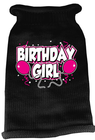 Birthday Girl Screen Print Knit Pet Sweater