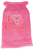 I Heart Christmas Screen Print Knit Pet Sweater