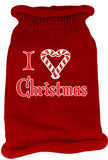 I Heart Christmas Screen Print Knit Pet Sweater