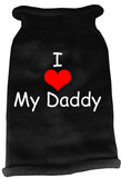 I Heart Daddy Screen Print Knit Pet Sweater