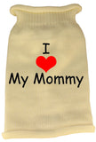 I Heart Mommy Screen Print Knit Pet Sweater