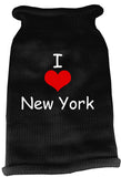 I Love New York Screen Print Knit Pet Sweater