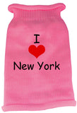 I Love New York Screen Print Knit Pet Sweater