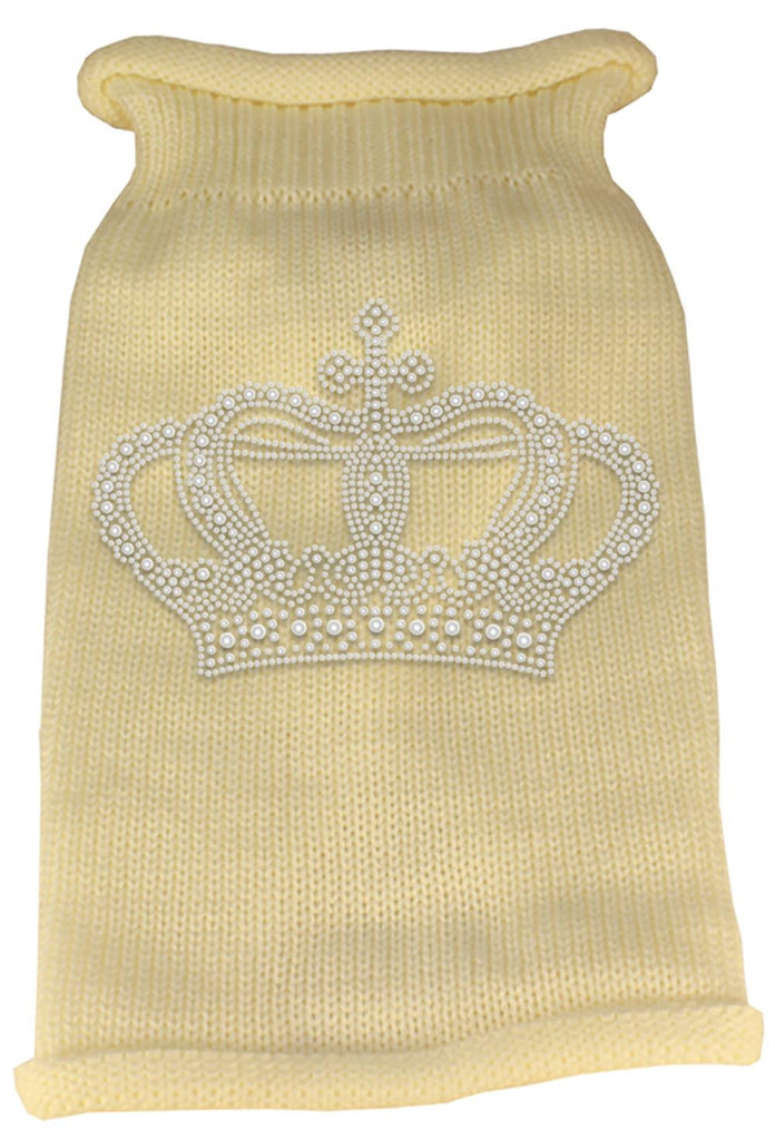 Crown Rhinestone Knit Pet Sweater