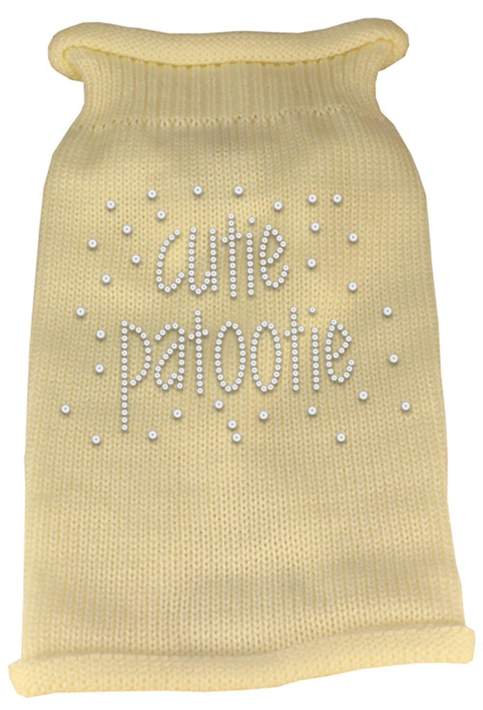 Cutie Patootie Rhinestone Knit Pet Sweater