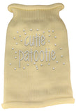 Cutie Patootie Rhinestone Knit Pet Sweater