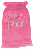 Cutie Patootie Rhinestone Knit Pet Sweater