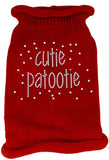 Cutie Patootie Rhinestone Knit Pet Sweater