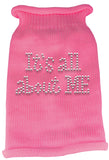 It's All About Me Rhinestone Knit Pet Sweater