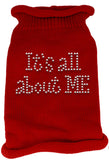 It's All About Me Rhinestone Knit Pet Sweater