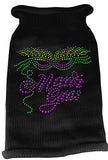 Mardi Gras Rhinestud Knit Pet Sweater