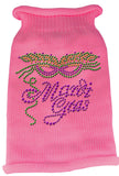 Mardi Gras Rhinestud Knit Pet Sweater