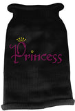 Princess Rhinestone Knit Pet Sweater