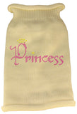 Princess Rhinestone Knit Pet Sweater