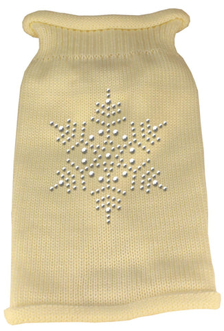 Snowflake Rhinestone Knit Pet Sweater