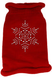 Snowflake Rhinestone Knit Pet Sweater