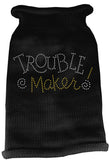 Trouble Maker Rhinestone Knit Pet Sweater