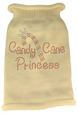 Candy Cane Princess Knit Pet Sweater