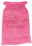 Candy Cane Princess Knit Pet Sweater