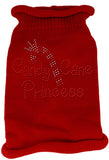 Candy Cane Princess Knit Pet Sweater