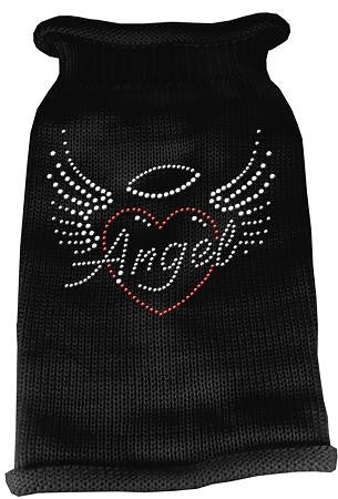 Angel Heart Rhinestone Knit Pet Sweater