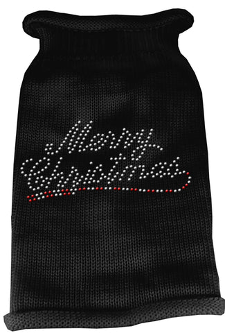 Merry Christmas Rhinestone Knit Pet Sweater