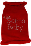 Santa Baby Rhinestone Knit Pet Sweater