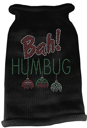 Bah Humbug Rhinestone Knit Pet Sweater