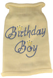 Birthday Boy Rhinestone Knit Pet Sweater