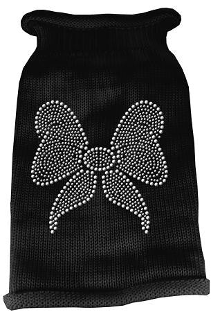 Bow Rhinestone Knit Pet Sweater