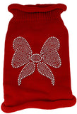 Bow Rhinestone Knit Pet Sweater