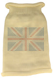 British Flag Rhinestone Knit Pet Sweater