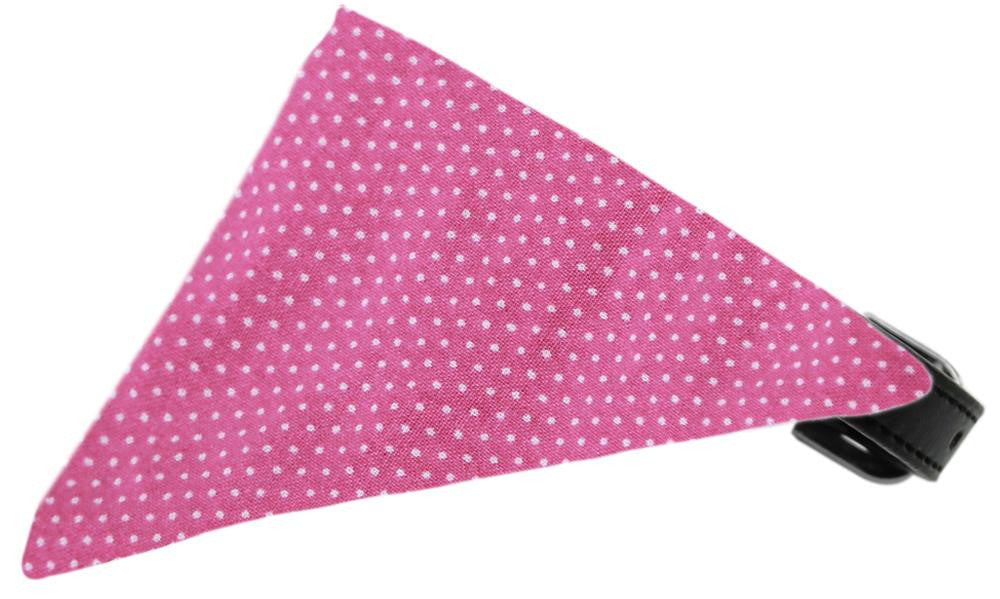 Bubblegum Swiss Dots Bandana Pet Collar Black