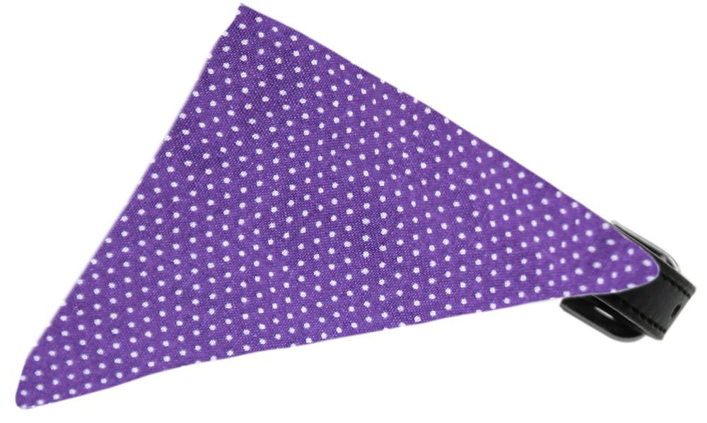 Purple Swiss Dots Bandana Pet Collar