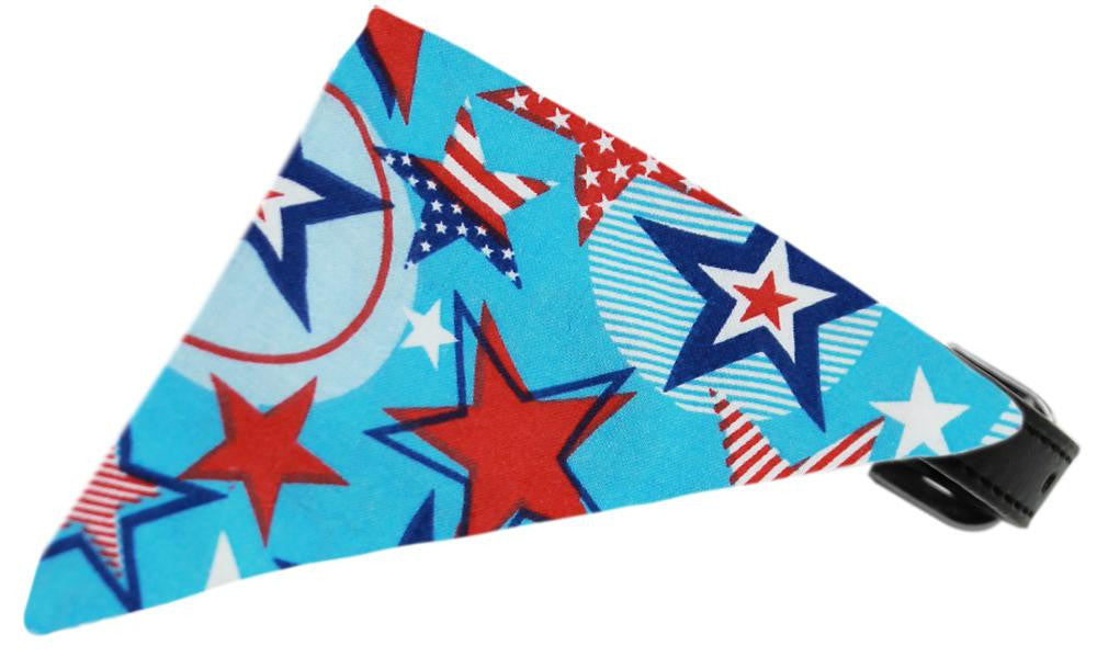 Patriotic Stars Bandana Pet Collar